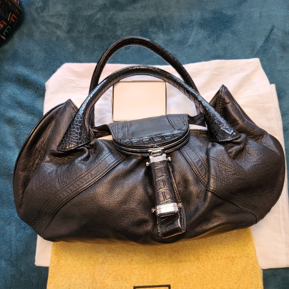 Fendi Spy Bag in Black Leather